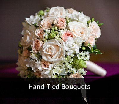 Bridal Bouquets, Custom Hand-Tied Bouquets, Wedding Flowers