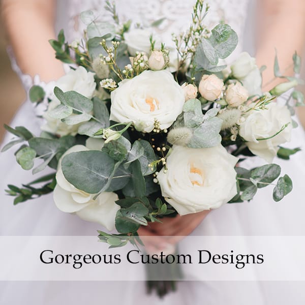 Bridal Bouquets, Custom Hand-Tied Bouquets, Wedding Flowers